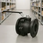 Чугунный шаровый кран фланцевый R740F Ду 40 Ру16