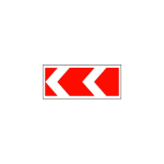 Знак 1.34.2 Направление поворота (2 стрелки) 615х500 мм тип А с инженерной пленкой